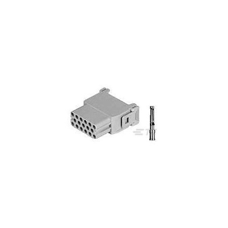 Te Connectivity Wire Connector, Light Gray, Polycarbonate Insulation, 250 V 1103279-1